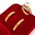 Par De Alianças Retas 3mm Casamento Noivado Cor Ouro