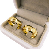 Par De Alianças Tradicionais 8mm 100 Tungstênio Ouro 24k
