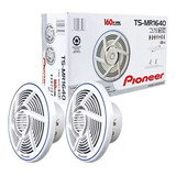 Par De Alto falantes 6 Pioneer Nautica Marine Ts mr1640 Cor Branco