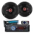 Par De Alto Falantes 6 Polegadas + Rádio Bluetooth Mp3 Usb