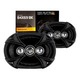 Par De Alto Falantes 6x9 Quadriaxial Bravox B4x 69bk 220wrms