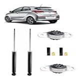 PAR DE AMORTECEDOR TRASEIRO KIT BATENTE COIFA E COXIM HB20 2012 2013 2014 2015 2016 2017 2018 2019