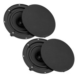 Par De Arandela Taramps 6 Polegadas Som Ambiente Teto Gesso Cor 4 Ohms Preto