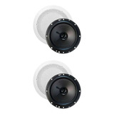 Par De Arandelas Redondas 6 50w Rms Com Alto Falantes F6