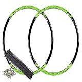 PAR DE ARO 29 VZAN VNINE PRETO E VERDE DISCO 36F RAIO ZINCO