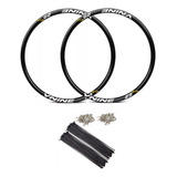 Par De Aro Vzan Vnine Aero 29 32f E 36f Bike Mtb raios Preto