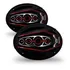 Par De Auto Falante Bomber 6x9 Bicho Papão 350w Rms Com Led