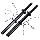 Par De Barras Oca 40cm Halteres Presilhas Kit Academia Pump  Barra Aacdemia  Barra Reta Academia  Barra Biceps  Barras Academia  Barras Musculação  Barras  Musculação