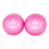 Par De Bolas Tonificadoras Pilates 1kg T55 Acte Sports
