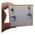 Par De Brinco Cristal Swarovski Vitrail Light Em Ródio