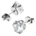 Par De Brinco Folheados Pedra Zircônia Grande Brilhante 10mm