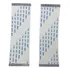 Par De Cabos Flat  Placa T Con - 50 Vias -10cm Comprimento