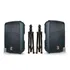 Par De Caixas Ativas 15 Staner Sr315a 300wrms + 2 Tripés