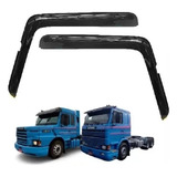 Par De Calha Acrilica De Chuva Caminhão Scania 112 113 Fume
