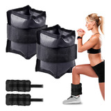 Par De Caneleira De Peso 2kg Tornozeleira Profissional Estocasa Academia Treino Fitness Funcional Glúteo