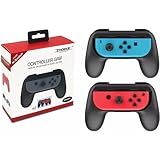 Par De Case Suporte Grip De Mão Resistente Proteção Para Controle Joystick Compatível Com Console Switch Preto 