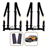 Par De Cinto De Segurança Pontas 4 Pontos Gaiola Jeep Willys