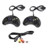Par De Controles Mega Drive / 6 Botões + Cabo Av 9 Pinos.