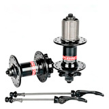 Par De Cubos Preto Novatec Mtb Speed 32f 8 11v Freio A Disco