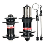 Par De Cubos Preto Novatec Mtb Speed 36f 8 11v Freio A Disco