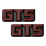 Par De Emblema Gts Coluna Gol Gts Até 90