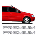 Par De Emblemas Premium Corsa/celta 2009 Adesivo Resinado