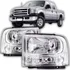 Par De Farol F250 F350 F4000 2006 A 2018 Com Conectores