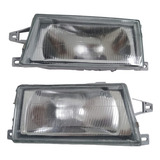 Par De Farol Fiat Uno 1991 1992 1993 A 2003 Lente De Vidro