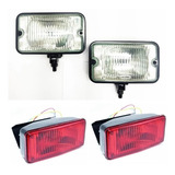 Par De Farol Milha 2 Lanterna Traseira Freio Trator Yanmar