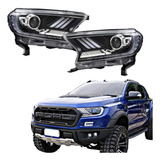 Par De Farol Mustang Full Led Sequencial Premium Ranger 2023