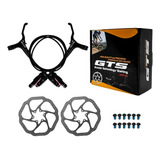 Par De Freio Hidráulico Gts Tipo Shimano Completo Bike Mtb