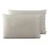 Par De Fronhas Bordado Inglês Napoli 50x70cm Percal 300 Fios Cor Fendi Lisa