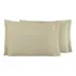 Par De Fronhas King Percal 300 Fios 50x90cm C Aba Americana Cor Cáqui