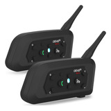 Par De Intercomunicador Capacete Moto Bluetooth Ejeas V6 Pro
