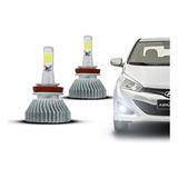 Par De Lampada Super Led H11 2d 6000k 8000k 30w 7600lm Xenon