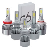 Par De Lâmpadas C6 Super Led H1 H3 H4 H7 H11 H16 H27 Hb3 Hb4