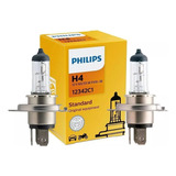Par De Lâmpadas H4 Philips Halógenas 12v Farol Baixo E Alto