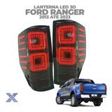 Par De Lanterna Full Led Para Ranger 13 20 Sequencial Fumê