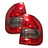 Par De Lanterna Traseira Corsa Classic sedan Fumê 2000 2010