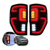 Par De Lanternas Full Led Ranger Raptor 2013 À 2023 Fume