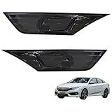 Par De Lanternas Fumê Para Para-choque Traseiro Do Honda Civic 2016 A 2021