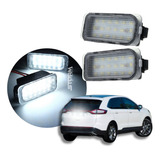 Par De Luz Placa Ford Edge 2015 A 2021 Lâmpada Led Lanterna