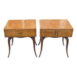 Par De Mesas De Cabeceira Antigas Anos 50 Design Modernista