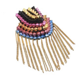 Par De Ombreiras Acessório Carnaval Festas Correntes Spikes