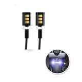 Par De Parafuso Led Luz De Placa Universal Carro Moto Tuning