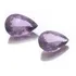 Par De Pedras Preciosas Natural Ametista Gota Briolet J13628