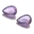 Par De Pedras Preciosas Natural Ametista Gota Briolet J13824