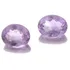 Par De Pedras Preciosas Natural Ametistas Oval J13621