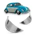 Par De Pestana Cromada Para Farol Do Vw Fusca 1973 Até 1986 
