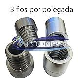 Par De Ponteiras Cônicas Rosca Quadrada Para Hastes Perfuratriz 1-1-4--42-3mm-